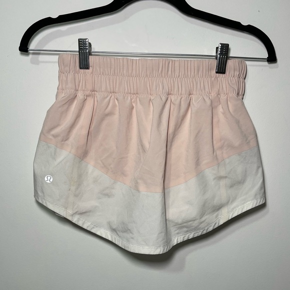 Lululemon Women’s Pink and white Run: Breeze By Skirt with built in shorts US 4 - Picture 8 of 10